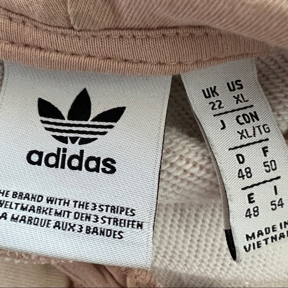 adidas Originals Women's All Over Print Tie Dye Crop Hoodie XL - Picture 8 of 8